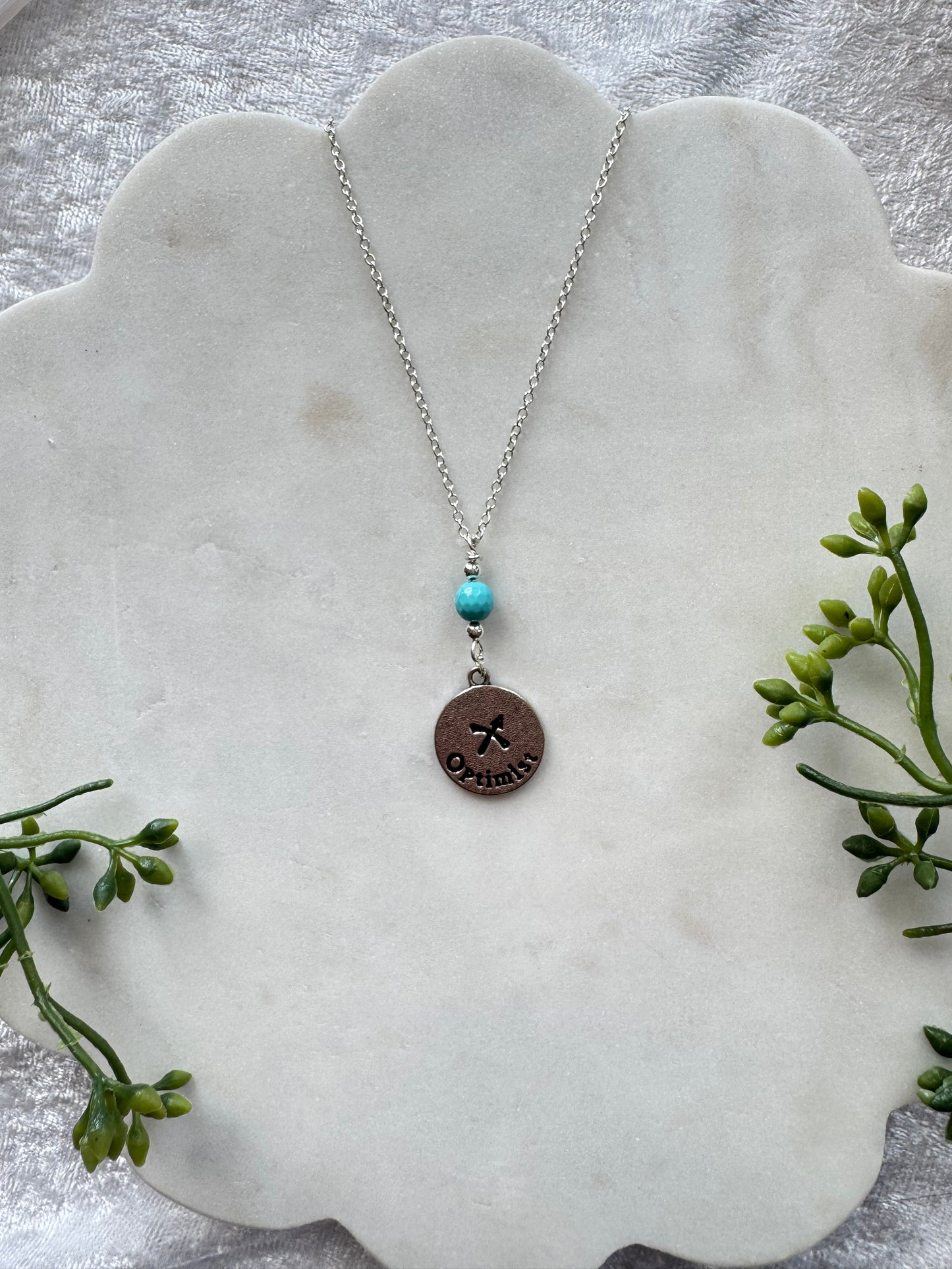 Celestial Pathways Sagittarius Necklace 18"