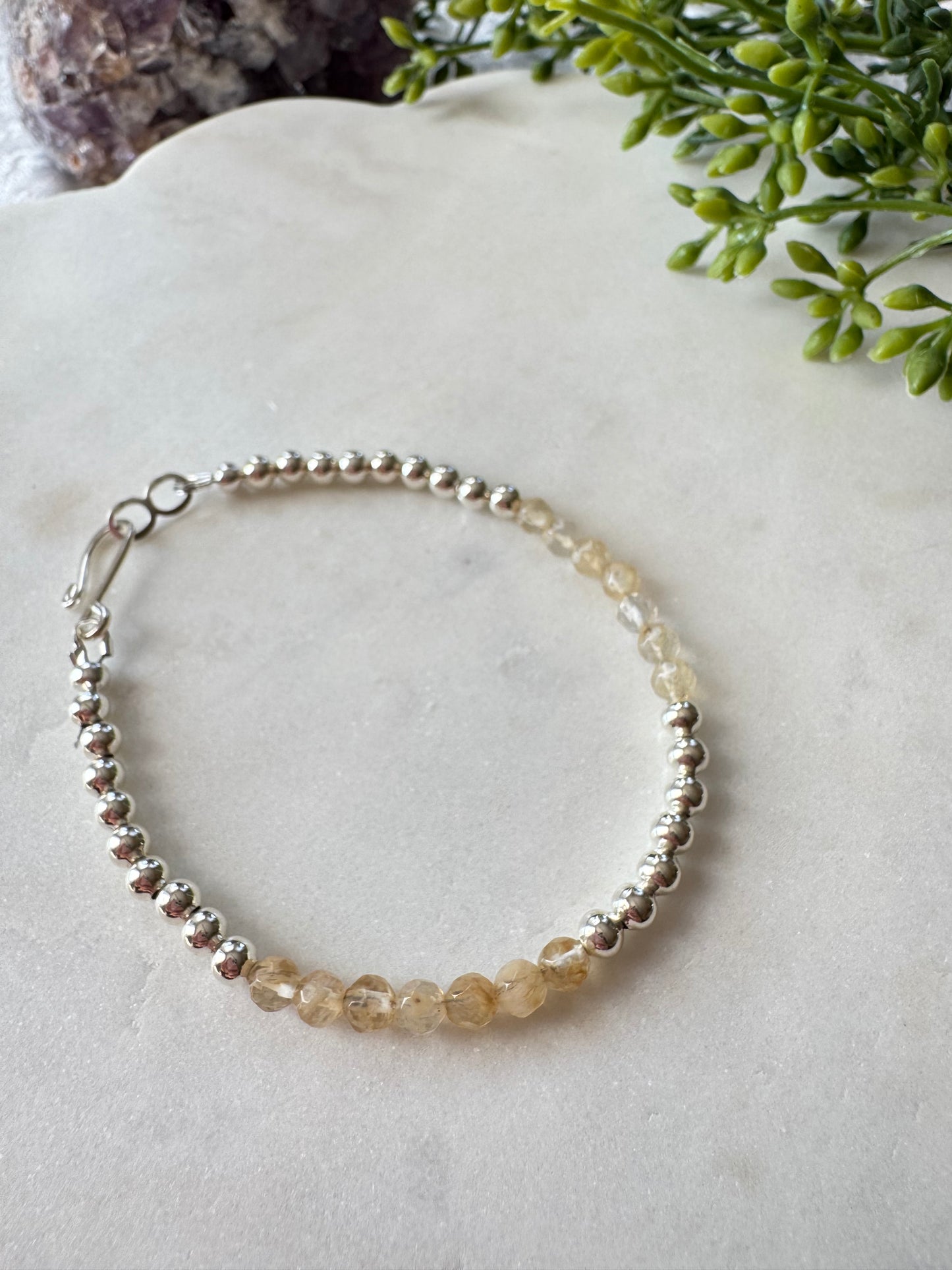 Coastal Desert - Champagne Quartz Bracelet