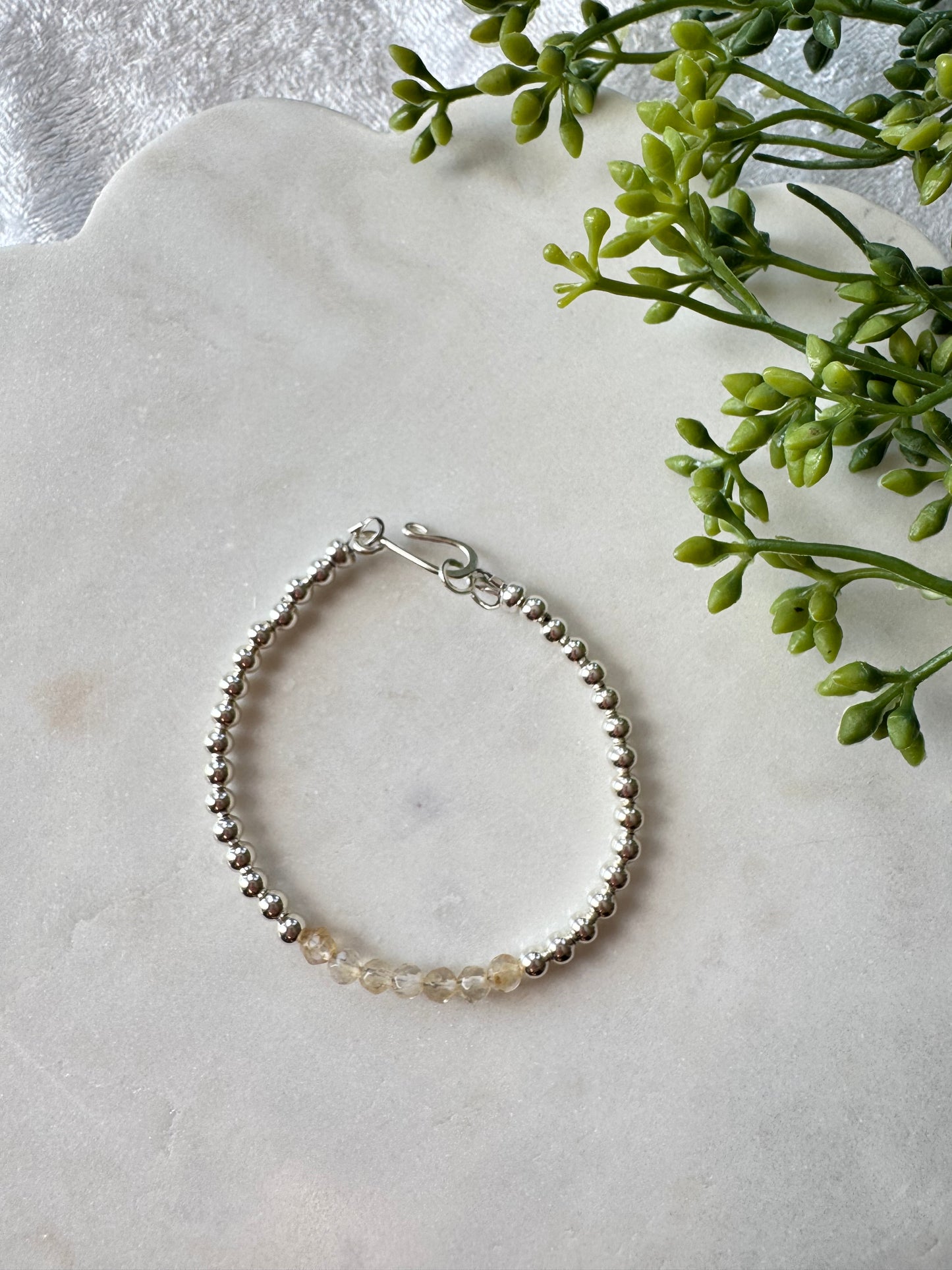 Coastal Desert - Champagne Quartz Bracelet